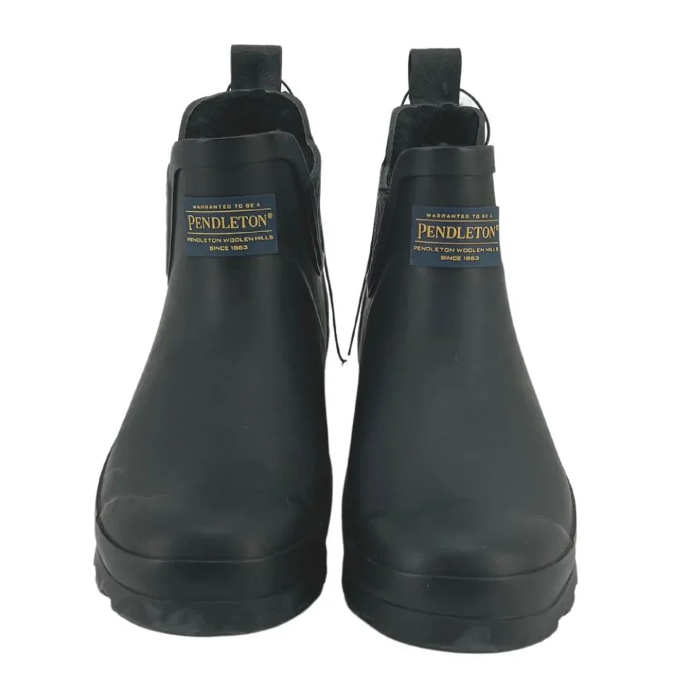 Pendleton | Women's Lined Rubber Chelsea Boots | Black | Various Sizes - Picture 2 of 7